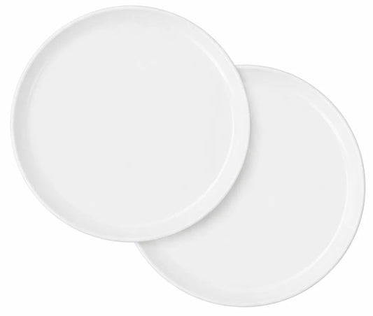 Berndorf witte porseleinen dessertborden 20 cm - set 2 stuks