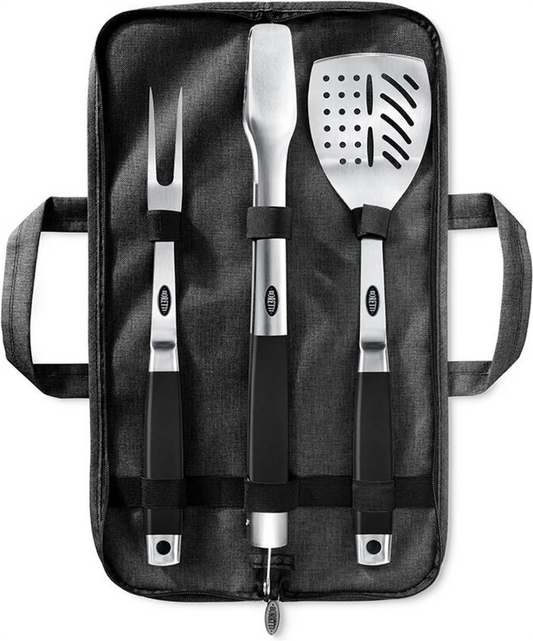 Boretti BBQ Accessoires Set (3-delig) – tang, spatel & vork + opbergtas