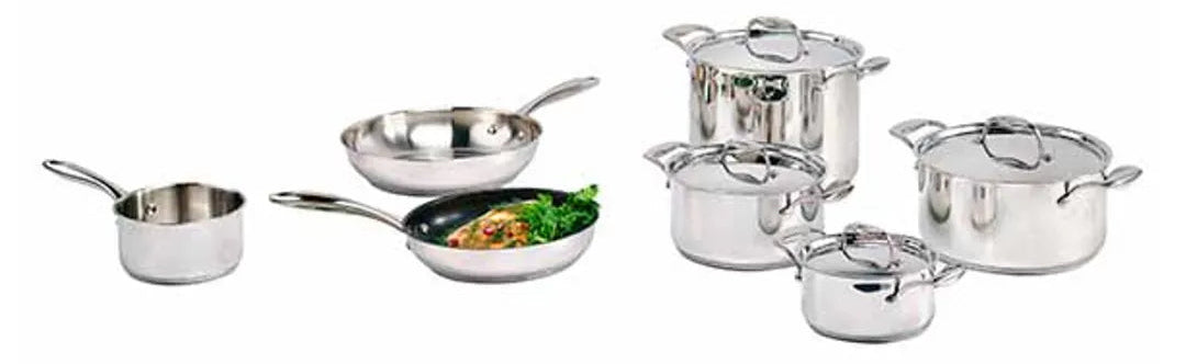 Cosy & Trendy - Kookpottenset 11 stuks - Kookpot met Deksel + Braadpan + Melkpan