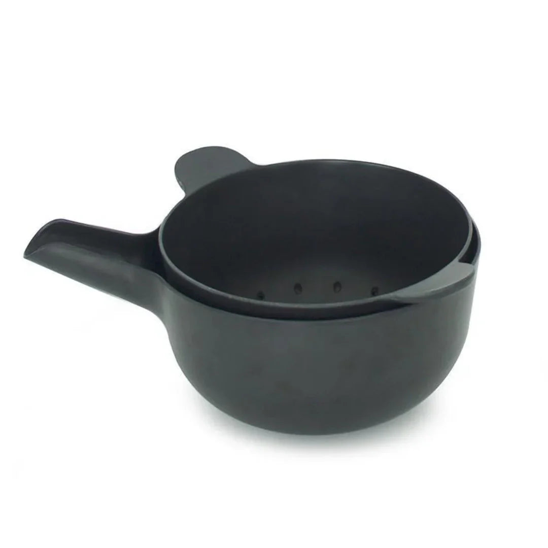 Bowl met vergiet - Zwart - Medium