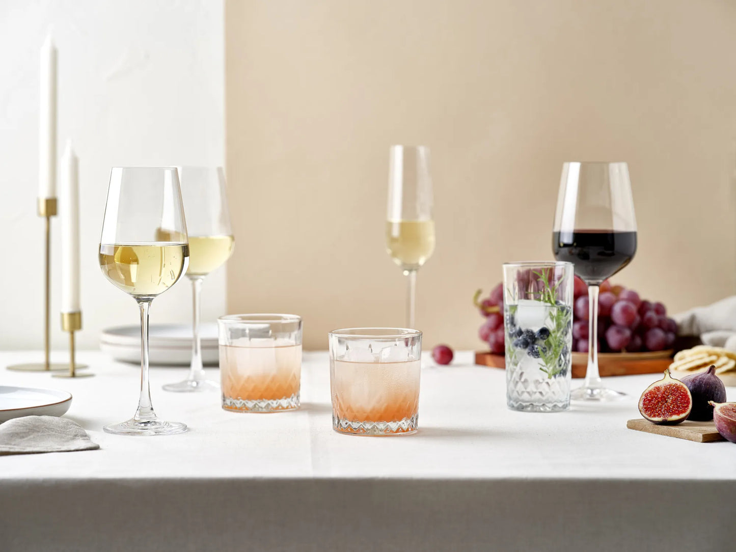 Table Talks witte wijnglazen 360 ml - set van 2