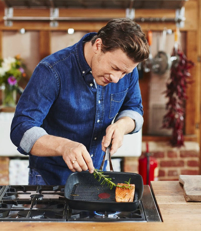 Tefal Jamie Oliver Grillpan 23 x 27 cm - PFOA-vrij - Alle vuren