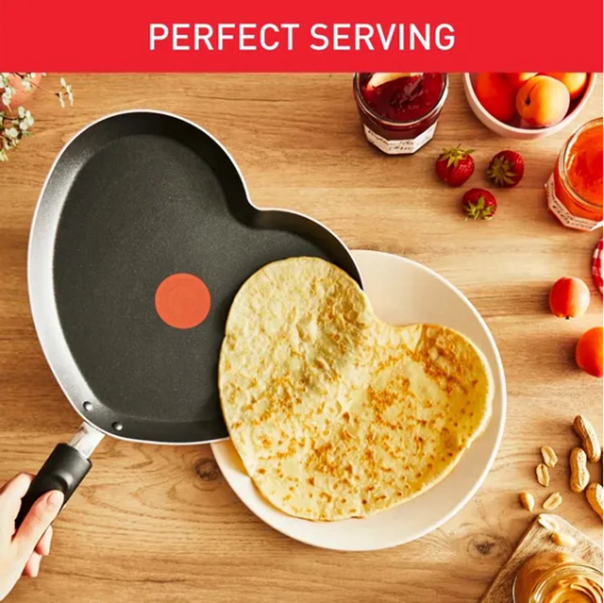 Tefal Hartvormige pannenkoekenpan - Geen inductie