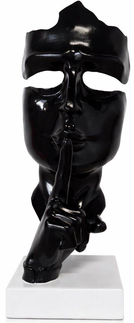 Design masker zwart - 22 cm