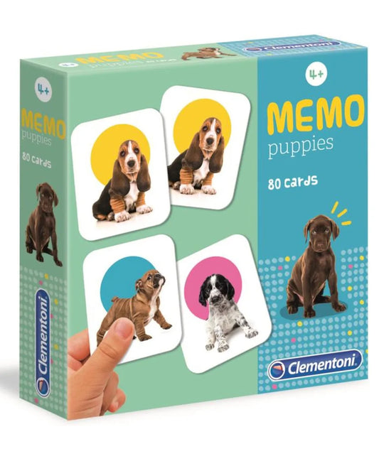 Clementoni Bordspel Memo Puppies - 80 kaarten