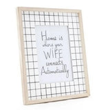 Fotokader raster "Home is where your Wife connects automatically"