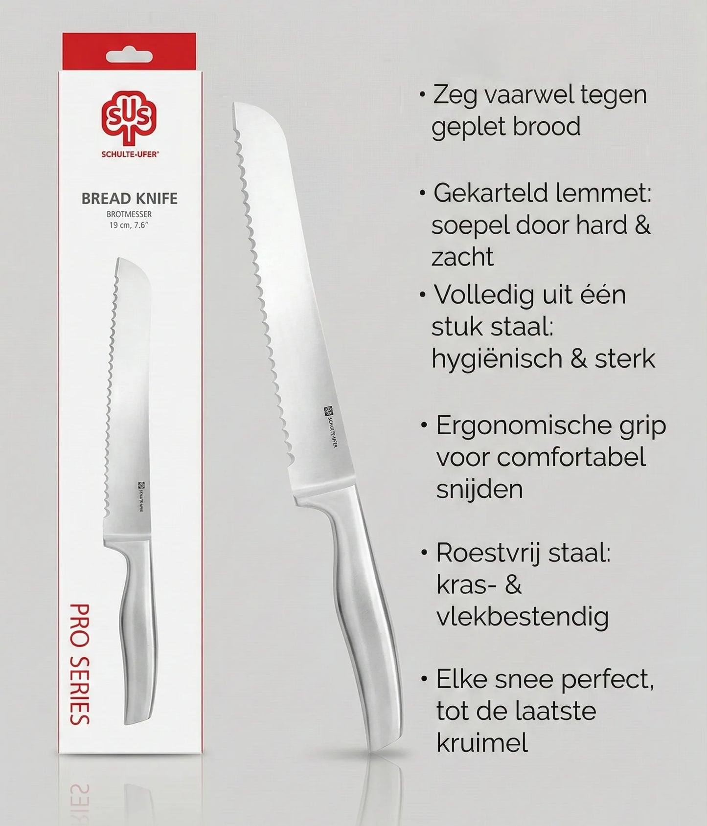 Schulte Ufer Broodmes 19 cm Pro Series