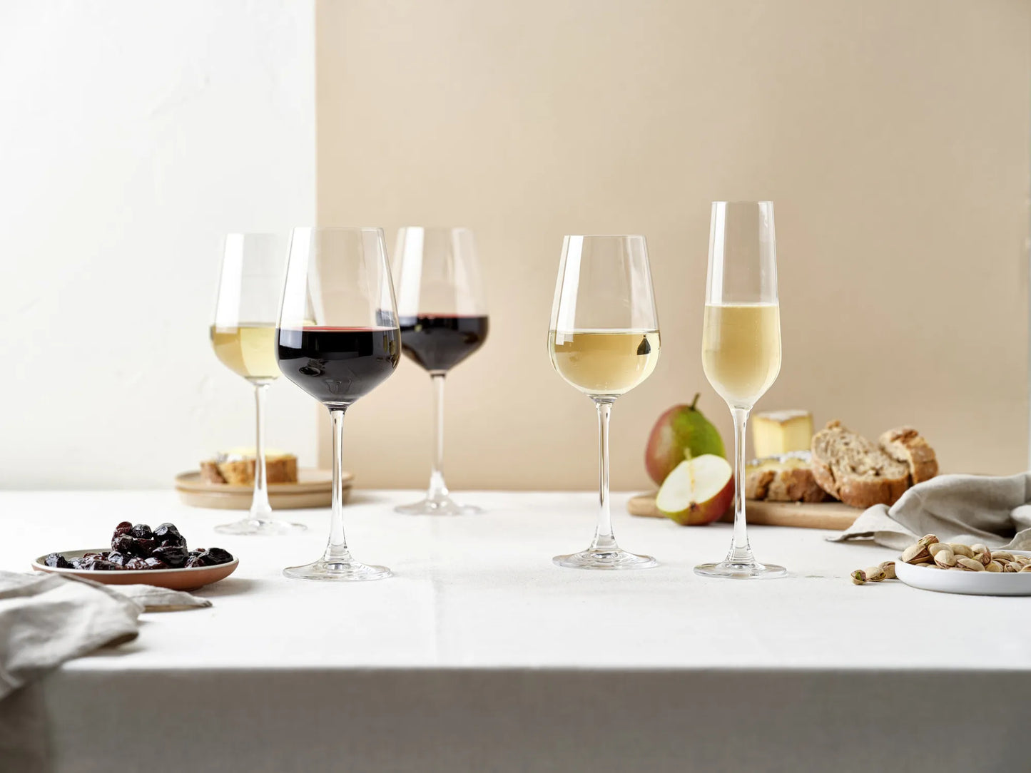 Table Talks rode wijnglazen 450 ml - set van 2