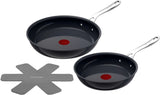 Tefal Jamie Oliver braadpannen set keramisch 24 + 28 cm - set van 2 - incl. panbeschermer