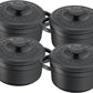 Tefal Pierre Gagnaire mini cocottes zwart - 0,3 l - set van 4