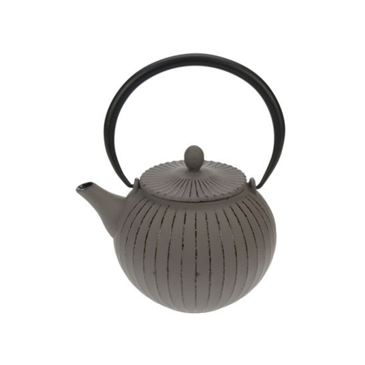 Theepot Lantern Grey met filter gietijzer